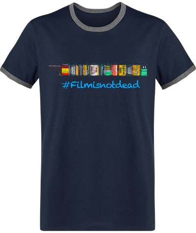 T-Shirt Vintage Bi color Coton Bio – #Filmisnotdead 2