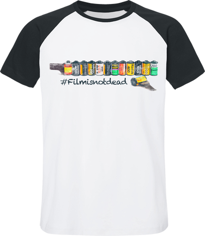 T-Shirt Bi color Coton Bio – #Filmisnotdead 1