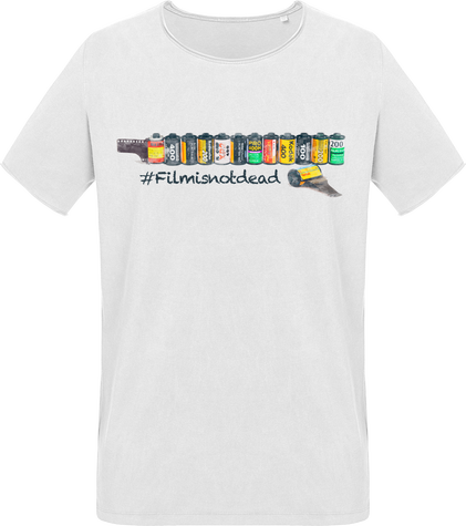 T-Shirt Vintage Coton Bio – #Filmisnotdead 1