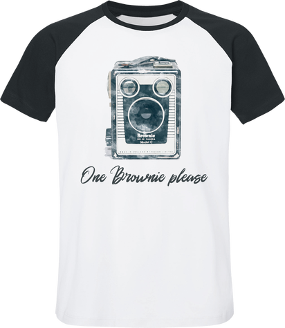 T-Shirt Bi color Coton Bio – One Brownie Please