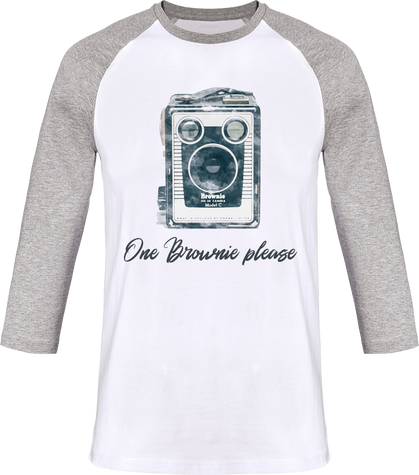 T-Shirt manches 3/4 Bi color Coton Bio – One Brownie Please