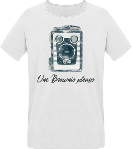 T-Shirt Vintage Coton Bio – One Brownie Please