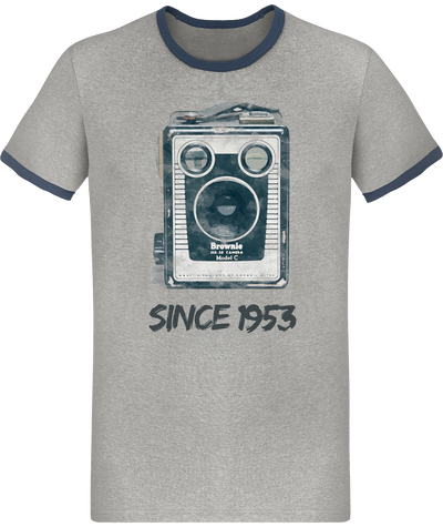 T-Shirt Vintage Bi color Coton Bio – Kodak Brownie Since 1953
