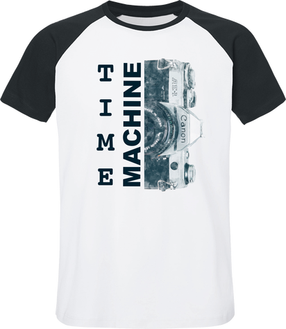 T-Shirt Bi color Coton Bio – Canon AE1 Time Machine