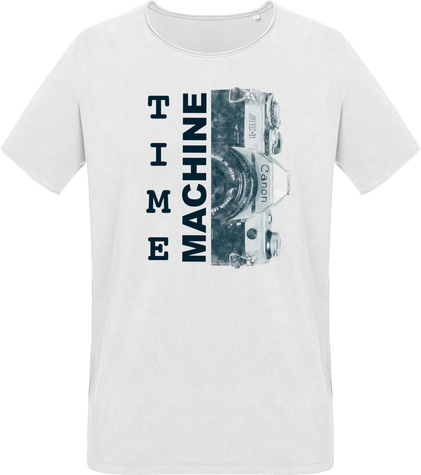 T-Shirt Vintage Coton Bio – Canon AE1 Time Machine