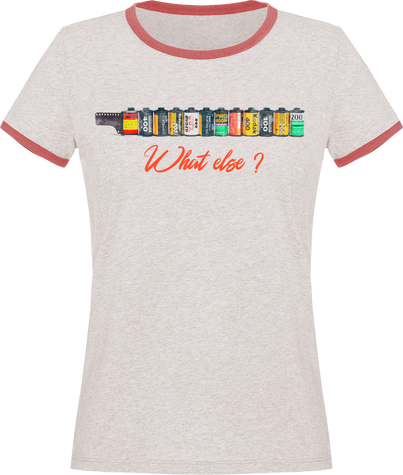 T-Shirt Vintage Bi color Coton Bio Femme – What Else ?