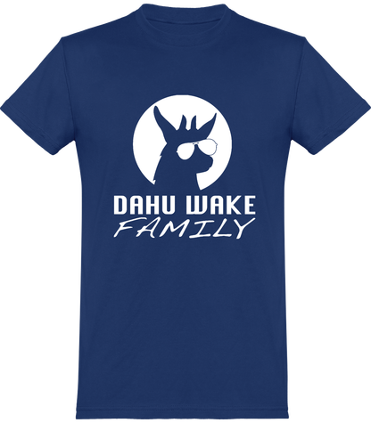 Tee Shirt coloré Homme Col rond Manches Courtes Dahu Wake Family