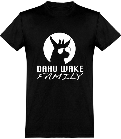 Tee Shirt Homme Col rond Manches Courtes Dahu Wake Family