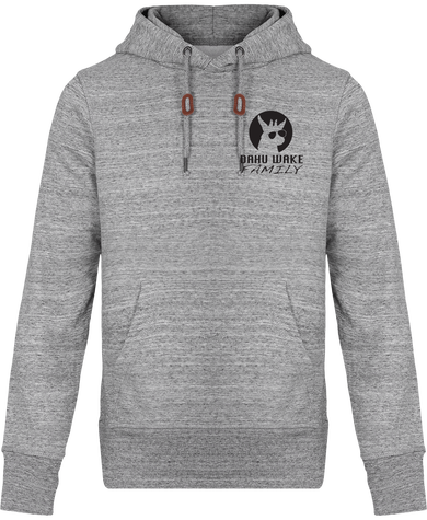 Sweat capuche denim gris chiné