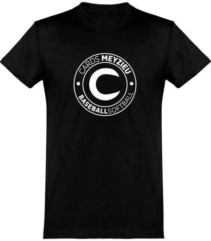 T Shirt Noir Logo Cards Rond