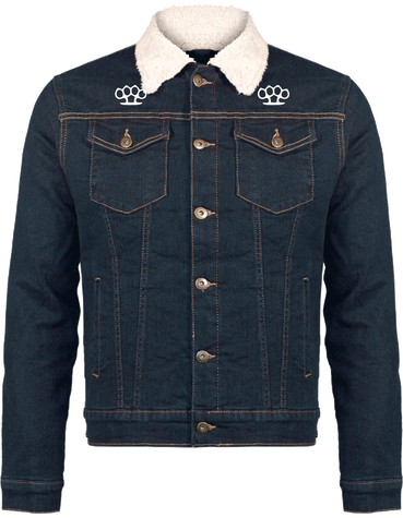 Veste en jean doublée sherpa Ricain
