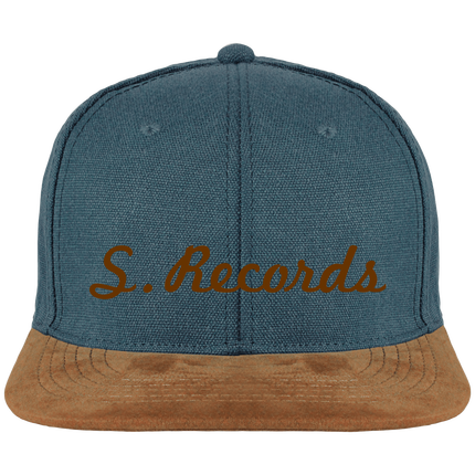 Casquette visière en daim - S.Records