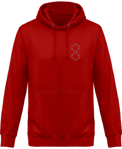 Sweat à capuche avec gros logo (smoke)