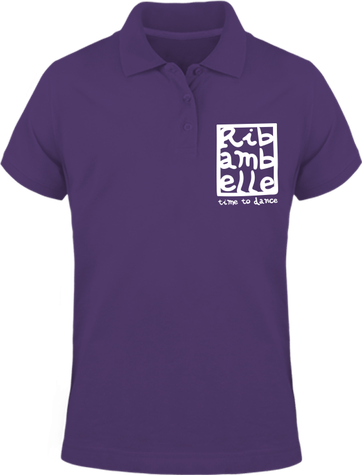 Polo homme Ribambelle violet-blanc