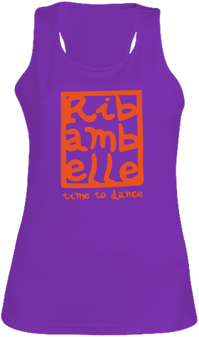 Débardeur femme Ribambelle violet-rouge