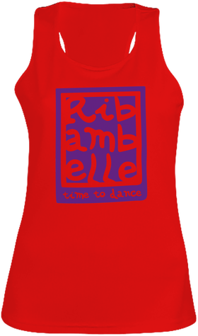 Débardeur femme Ribambelle rouge-violet