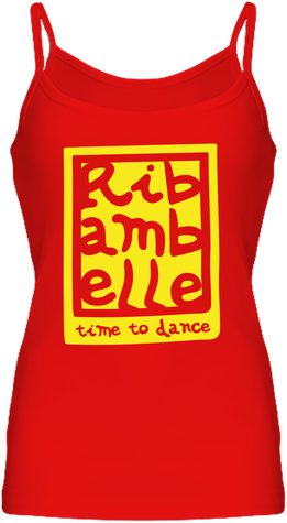 Débardeur femme à bretelles Ribambelle rouge
