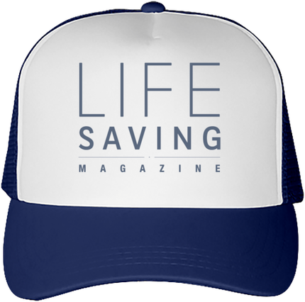 Casquette trucker logo grey Lifesaving Magazine