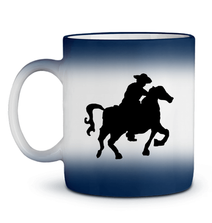 Cowboy Riding a Horse Magic Mug