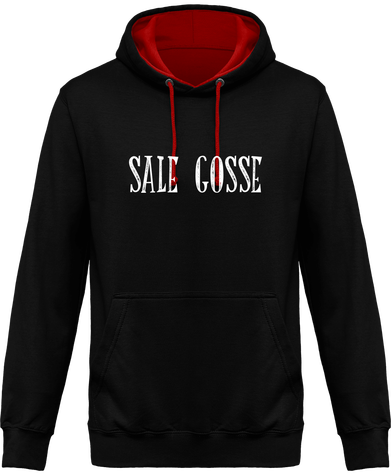 Sweat Capuche Homme Bi Color / Sale Gosse 
