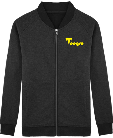Teegre Script Yellow gillet bomber