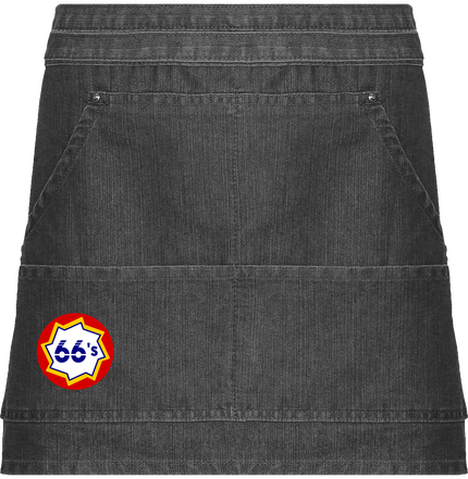 Sin bordar, delantal vaquero 66's
