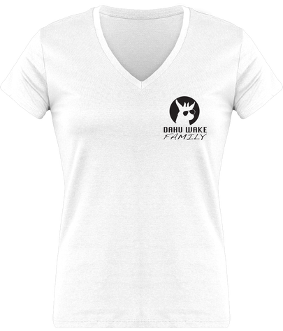 T-shirt double logo wakeboard femme multicolors rideuse logos noirs