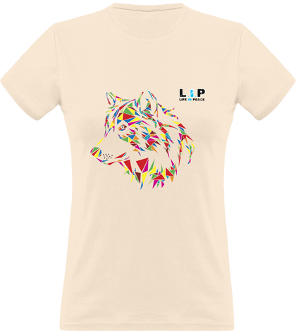 L.I.P Life in peace loup color femme