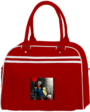Sac rétro bowling Rouge/Blanc signé Mura Fowski