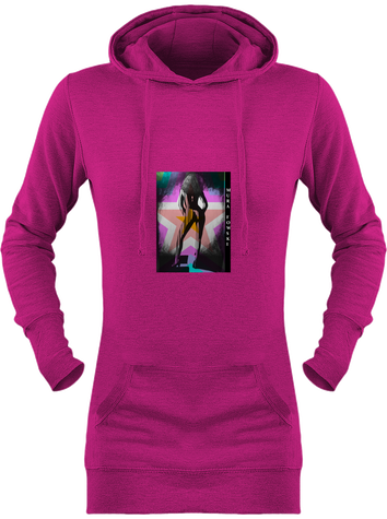 Sweat femme manches longues à capuches signé Mura Fowski. Coloris au choix
