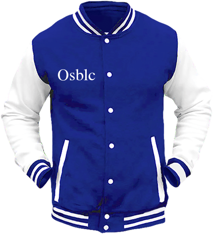 Veste retro UNISEXE Bleu/Blanc signé Mura Fowski  . Coloris au choix