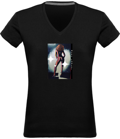 Tee-shirt Col V pour femme signé Mura Fowski. Coloris au choix