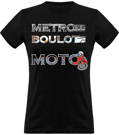 T-shirt femme Metro boulot moto