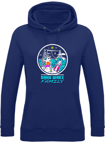 Sweat wakeboard femme dahu dansant logo blanc