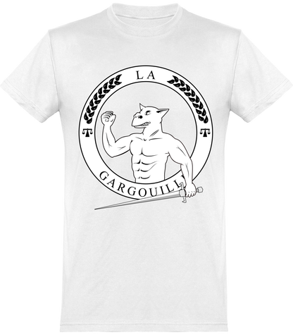 Tshirt blanc insigne La Gargouille