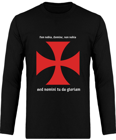 Templier Noir - T-shirt manches longues