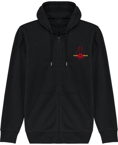 SWEAT DARK BIKER LOGO ROUGE