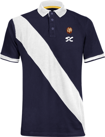 Polo Scum Clothes Bleu et Blanc