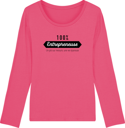 T-shirt à manche longue femme 100% Entrepreneuse