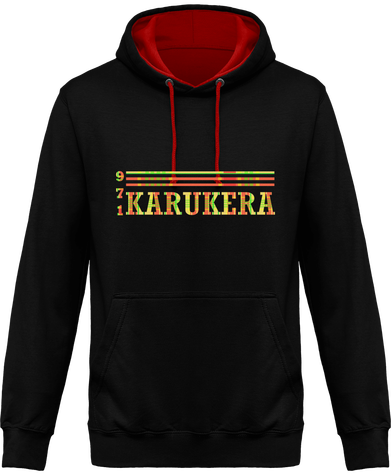 Sweat à capuche bicolore Karukera
