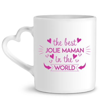 Mug Anse Coeur Jolie Maman Pink