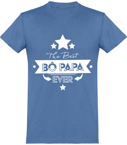 Tee Shirt Col Rond Best Bo Papa White