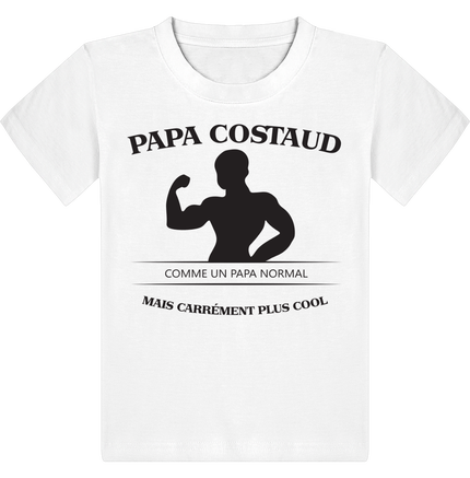 T shirt Enfant , Papa Costaud 