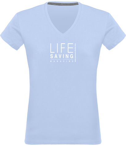 Tee-shirt femme classique couleur, logo blanc 