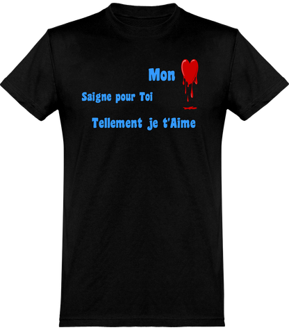 Tee shirt Homme Coeur saignant