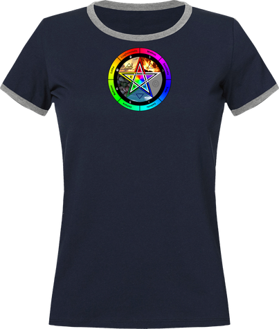 Tee shirt Femme pentacle des 4 éléments