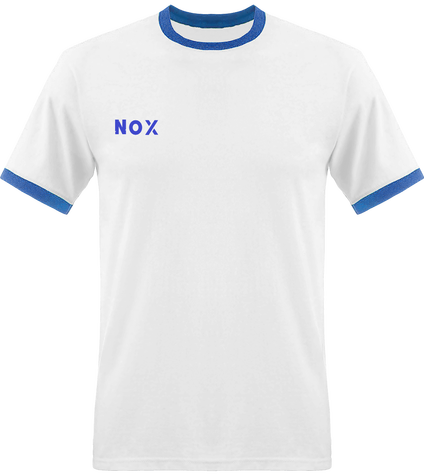 T-Shirt Manche Courte Logo/Manches/Col Bleu