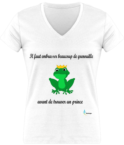 t-shirt femme grenouille prince
