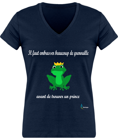 t-shirt femme grenouille prince