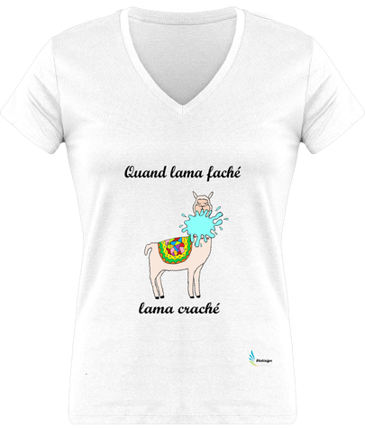 t-shirt femme lama
